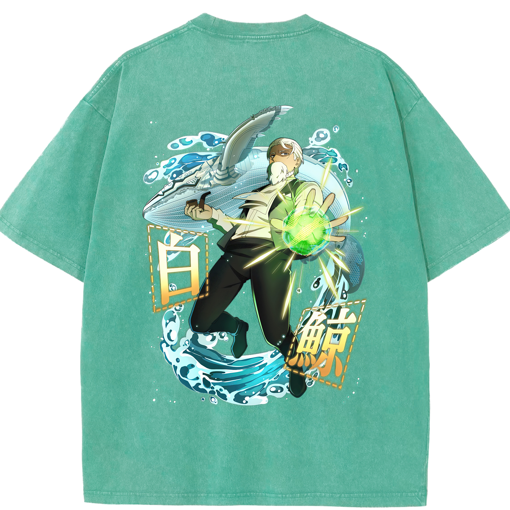 （画像用） 文豪ストレイドッグス Bungo Stray Dogs 綿100% ヴィンテージ風 半袖Tシャツ（背面プリント）